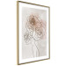 Wall Poster Anna and Roses - abstract black line art of a woman with flowers in her hair 132207 additionalThumb 7