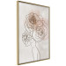 Wall Poster Anna and Roses - abstract black line art of a woman with flowers in her hair 132207 additionalThumb 14