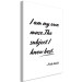 Canvas Print Frida Kahlo's words - black and white graphic with English inscription 134207 additionalThumb 2