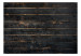 Wall Mural Wooden background - uniform pattern of horizontal black boards with clearances 135107 additionalThumb 1