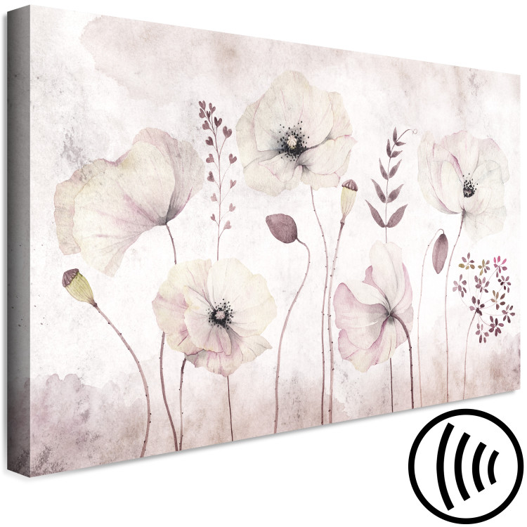 Canvas Art Print Flowery Moment (1-piece) Wide - flowers in shabby chic motif 135407 additionalImage 5