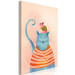 Canvas Print Good Friends (1-piece) Vertical - funny colorful cat and mouse 135707 additionalThumb 2