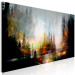 Canvas Evening Sun (1-piece) narrow - forest landscape with misty sky 138507 additionalThumb 2