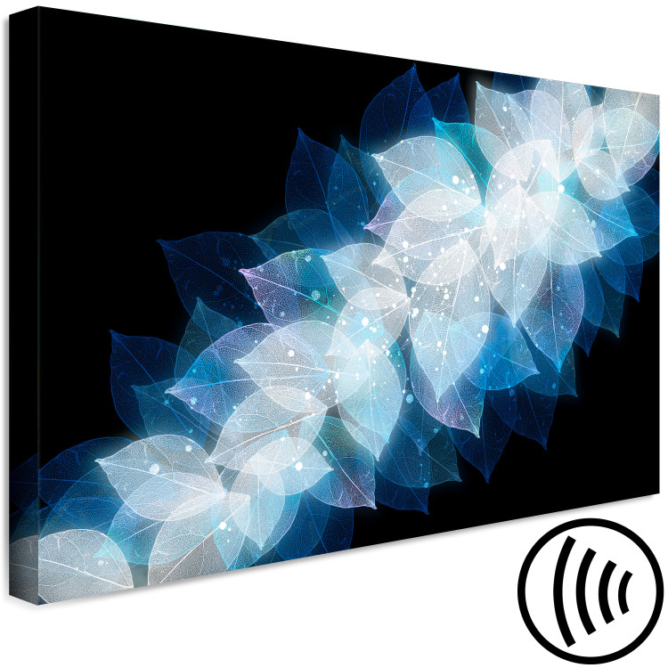 Canvas Print Nature Abstraction (1-piece) Wide - second variant - glowing leaves 142607 additionalImage 6