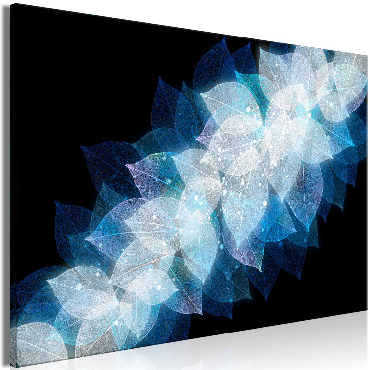 Canvas Print Nature Abstraction (1-piece) Wide - second variant - glowing leaves 142607 additionalImage 2