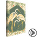 Canvas Stylish Cranes (1-piece) Vertical - water birds in art deco style 143207 additionalThumb 6