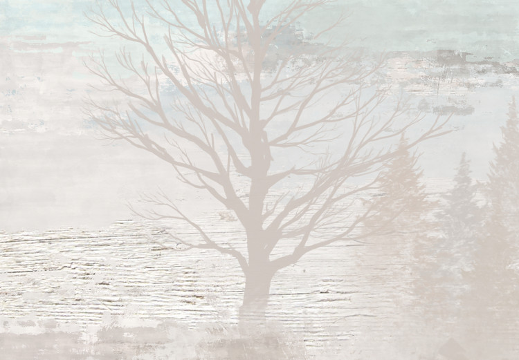 Canvas Art Print Calm Trees - Winter Landscape Painted in Soft Colors 146307 additionalImage 5