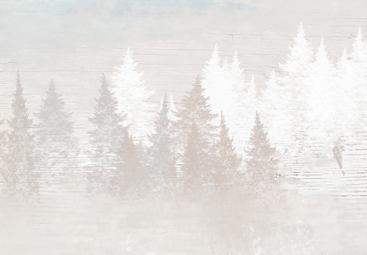 Canvas Art Print Calm Trees - Winter Landscape Painted in Soft Colors 146307 additionalImage 4