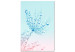 Canvas Art Print Dandelion - Plant in Blue Colors With Dew Drops 149807