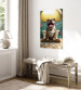 Canvas Print AI French Bulldog Dog - Animal Waiting In Colorful Bathroom - Vertical 150107 additionalThumb 10