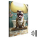 Canvas Print AI French Bulldog Dog - Animal Waiting In Colorful Bathroom - Vertical 150107 additionalThumb 8