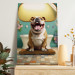 Canvas Print AI French Bulldog Dog - Animal Waiting In Colorful Bathroom - Vertical 150107 additionalThumb 5