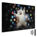 Canvas Art Print AI Persian Cat - Dancing Animal in Disco Dots - Horizontal 150207 additionalThumb 8
