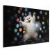 Canvas Art Print AI Persian Cat - Dancing Animal in Disco Dots - Horizontal 150207 additionalThumb 2