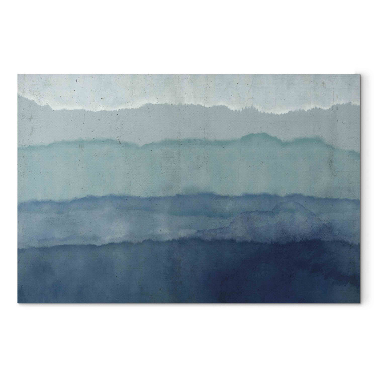 Canvas Print Harmony of Waves - Nautical Abstraction With Blue Watercolors 151207