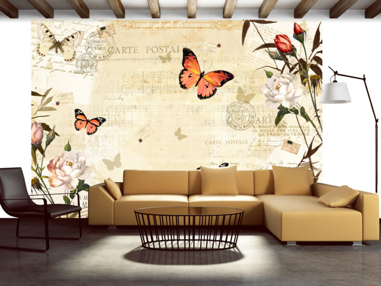 Photo Wallpaper Melodies of butterflies 61307