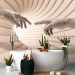 Wall Mural Cose people - hands on a background of a long corridor in shades of beige 62307 additionalThumb 8