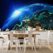 Photo Wallpaper Planet Earth - cosmos landscape with sun on illuminated world at night 64307 additionalThumb 6