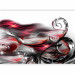 Wall Mural Metallic expression - composition with waves and patterns on a white background 97707 additionalThumb 1