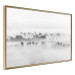 Wall Poster Dense fog - black and white landscape overlooking misty treetops 114917 additionalThumb 14