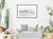 Wall Poster Dense fog - black and white landscape overlooking misty treetops 114917 additionalThumb 6