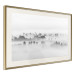 Wall Poster Dense fog - black and white landscape overlooking misty treetops 114917 additionalThumb 2