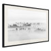 Wall Poster Dense fog - black and white landscape overlooking misty treetops 114917 additionalThumb 3