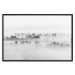 Wall Poster Dense fog - black and white landscape overlooking misty treetops 114917 additionalThumb 24