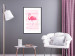 Poster Flamingo and Stripes - composition with a pink bird on a background of horizontal stripes 115317 additionalThumb 4