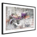 Poster Flowery Bicycle - colorful composition on a retro-style staircase background 116417 additionalThumb 11