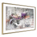Poster Flowery Bicycle - colorful composition on a retro-style staircase background 116417 additionalThumb 6