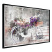 Poster Flowery Bicycle - colorful composition on a retro-style staircase background 116417 additionalThumb 10