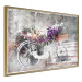 Poster Flowery Bicycle - colorful composition on a retro-style staircase background 116417 additionalThumb 12