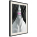 Wall Poster Mannequin - black and white abstraction with a woman's face with pink lips 117017 additionalThumb 8
