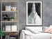 Wall Poster Mannequin - black and white abstraction with a woman's face with pink lips 117017 additionalThumb 22