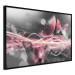 Wall Poster Flame of Butterflies - radiant abstraction with silver and pink insects 118417 additionalThumb 10