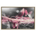 Wall Poster Flame of Butterflies - radiant abstraction with silver and pink insects 118417 additionalThumb 16