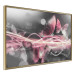Wall Poster Flame of Butterflies - radiant abstraction with silver and pink insects 118417 additionalThumb 12