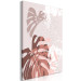 Canvas Botanical cliches - pastel exotic monstera leaves 119117 additionalThumb 2
