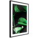 Wall Poster Plant in Black - botanical composition with green leaves on a dark background 121617 additionalThumb 11
