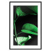 Wall Poster Plant in Black - botanical composition with green leaves on a dark background 121617 additionalThumb 15