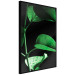 Wall Poster Plant in Black - botanical composition with green leaves on a dark background 121617 additionalThumb 12