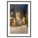 Poster Charming Alley - illuminated architecture of stone buildings at night 123617 additionalThumb 17