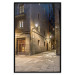 Poster Charming Alley - illuminated architecture of stone buildings at night 123617 additionalThumb 24