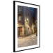 Poster Charming Alley - illuminated architecture of stone buildings at night 123617 additionalThumb 10