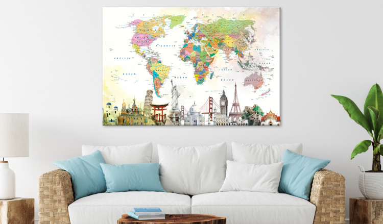 Large canvas print Wonders of the World [Large Format] 128617 additionalImage 6