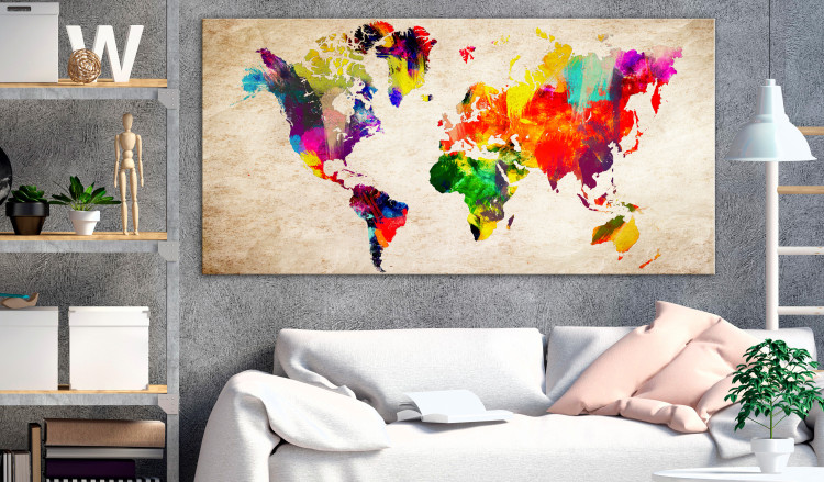 Large canvas print World in Watercolours II [Large Format] 128717 additionalImage 6