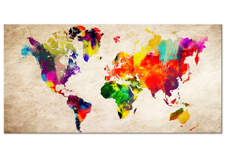 Large canvas print World in Watercolours II [Large Format] 128717
