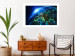 Wall Poster Blue Planet - landscape of Earth's globe against dark cosmos 128817 additionalThumb 3