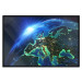 Wall Poster Blue Planet - landscape of Earth's globe against dark cosmos 128817 additionalThumb 16
